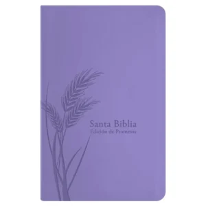 Portada del libro Biblia RV 1960 letra grande promesas lavanda