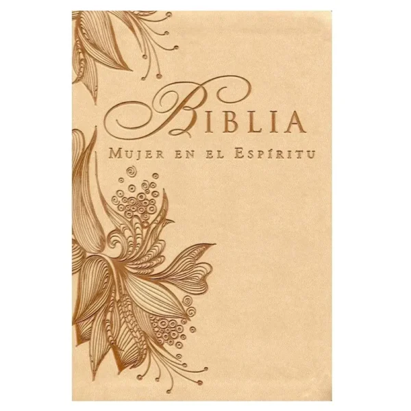 Portada del libro Biblia mujer en el espíritu piel beige