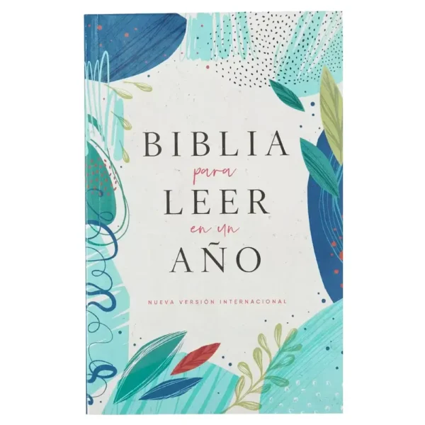 Portada del libro Biblia NVI para leer en un año rústica crema