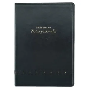 Portada del libro Biblia NVI para tus notas personales piel negra