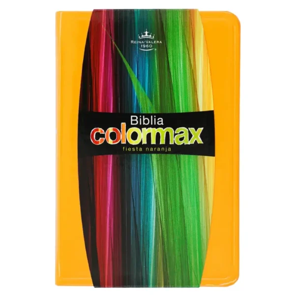 Portada del libro Biblia RV 1960 Colormax fiesta naranja