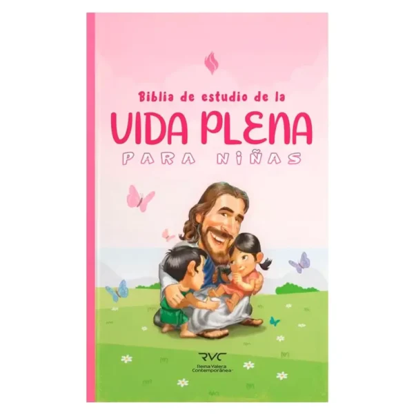 Portada del libro Biblia RVC estudio vida plena para niñas