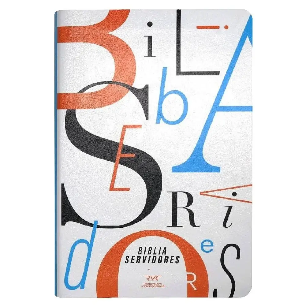 Portada del libro Biblia RVC servidores tapa blanda índice