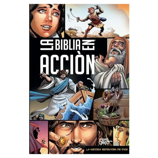 Portada del libro La Biblia en acción tapa dura TLA