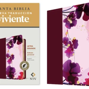 Biblia NTV edición personal - letra grande - sentipiel Jardín morado