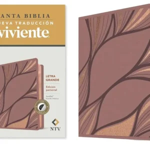 Biblia NTV edición personal - letra grande - sentipiel rosado metálico