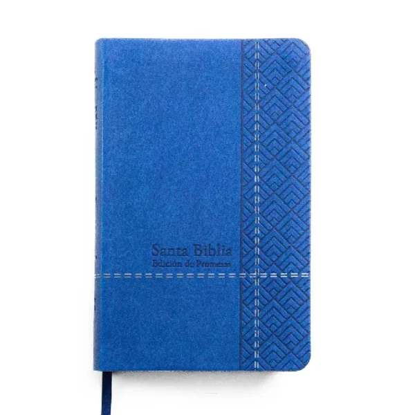 Biblia de promesas RVR 1960 - Imitación piel azul
