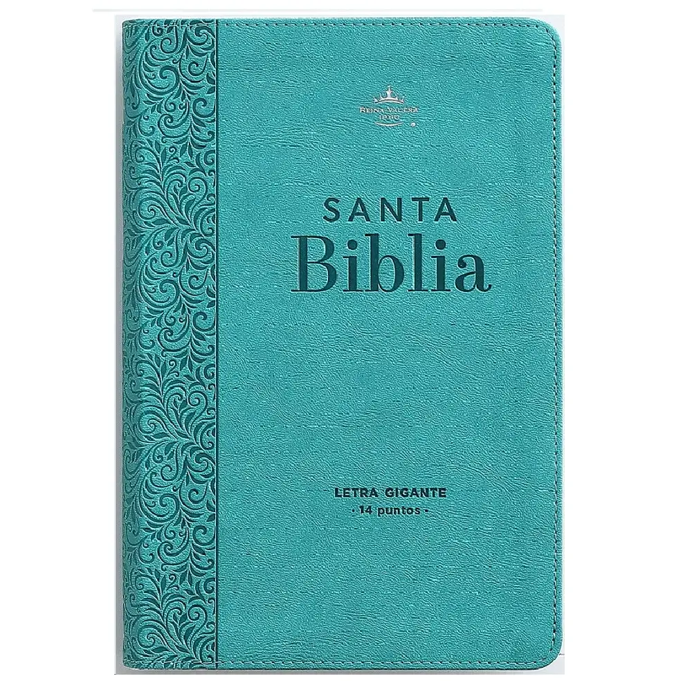 Biblia RVR1960 letra gigante - colección Corinto turquesa