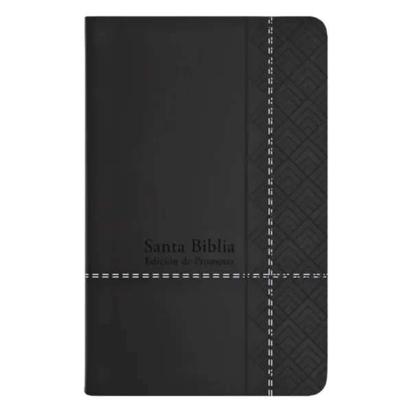 Biblia de promesas VRV 1960 letra grande - piel negro