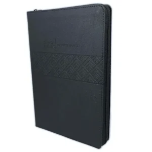 Biblia de promesas VRV 1960 letra gigante con cierre - piel negra
