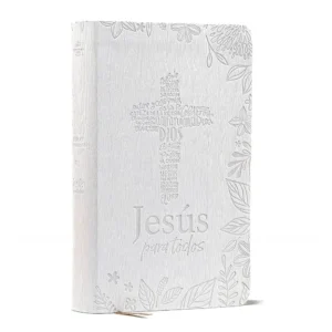 Biblia de promesas VRV 1960 "Jesús para todos" letra grande - piel blanco