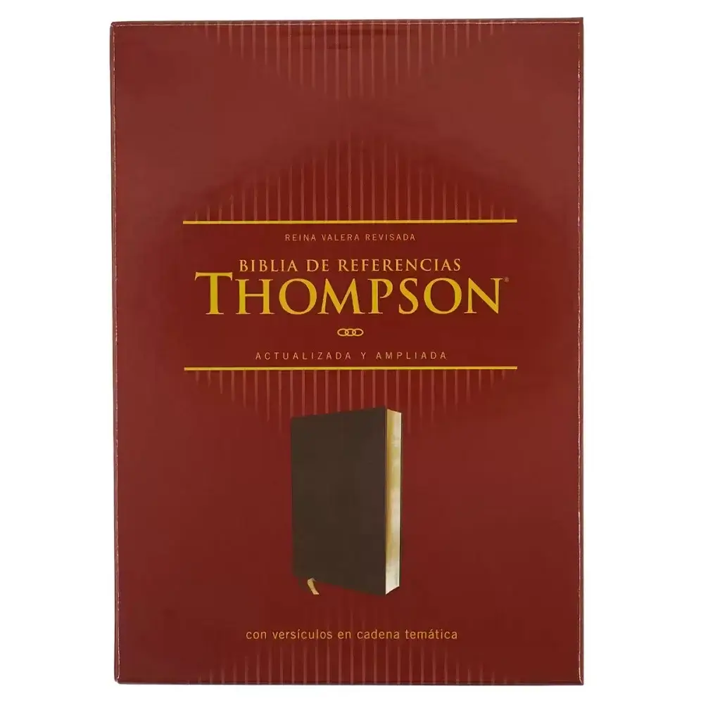 Biblia Thompson edición referencias RVR - simil piel marrón