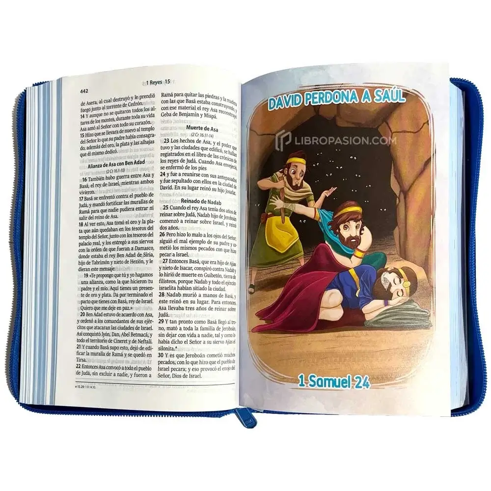 Biblia ilustrada "Valientes con Jesús" RVR - con cierre - Imagen 2