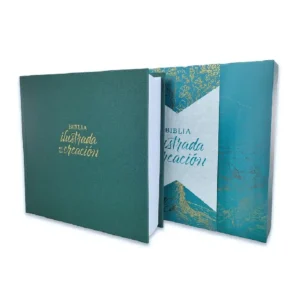 Biblia ilustrada de la creación VRV 1960 - tapa dura tela turquesa